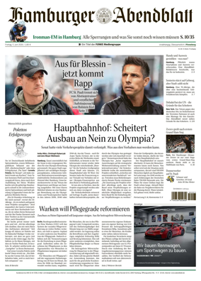 Cover of Hamburger Abendblatt (Pinneberg)
