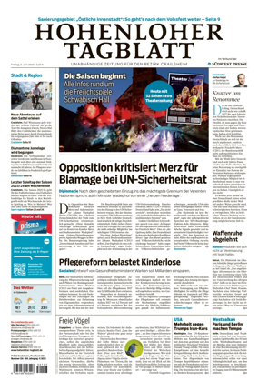 Cover of Hohenloher Tagblatt