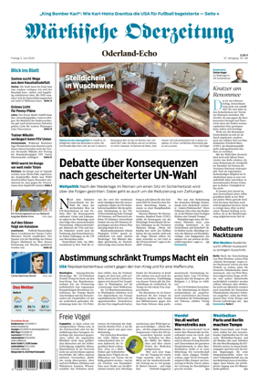Cover of Markische Oderzeitung Oderland-Echo