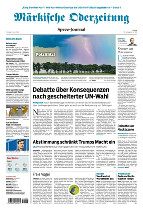 Cover of Markische Oderzeitung Spree-Journal