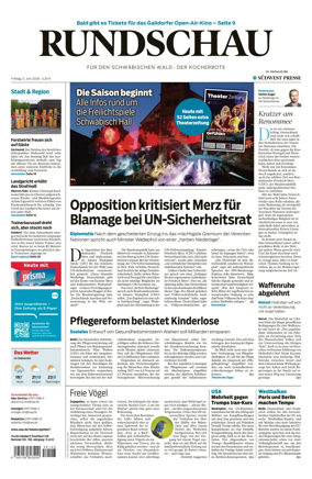 Cover of Rundschau fur den Schwabischen Wald – Der Kocherbote