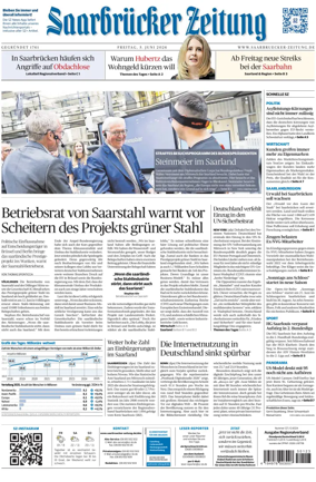Cover of Saarbruecker Zeitung