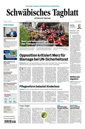 Cover of Schwabisches Tagblatt - Tubinger Chronik