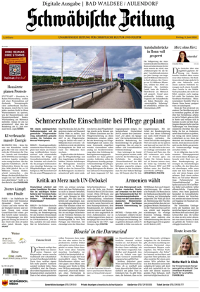 Cover of Schwabische Zeitung (Bad Waldsee / Aulendorf)