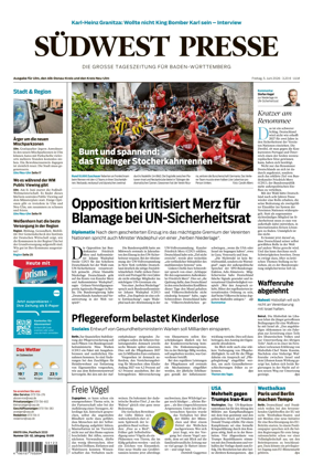 Cover of Sudwest Presse