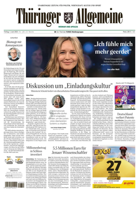 Cover of Thuringer Allgemeine (Apolda)