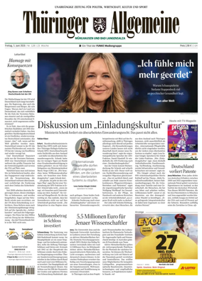 Cover of Thuringer Allgemeine (Muhlhausen und Bad Langensalza)