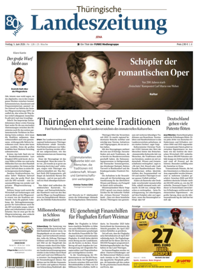 Cover of Thuringische Landeszeitung (Jena)
