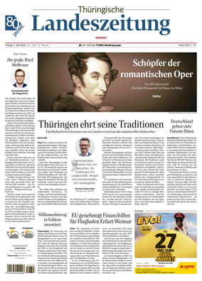 Cover of Thuringische Landeszeitung (Weimar)
