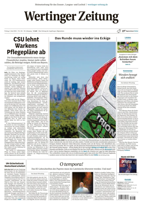 Cover of Wertinger Zeitung
