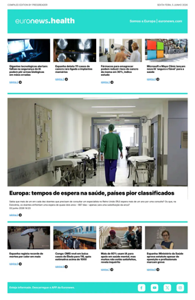 Cover of Euronews Health (Portuguese)