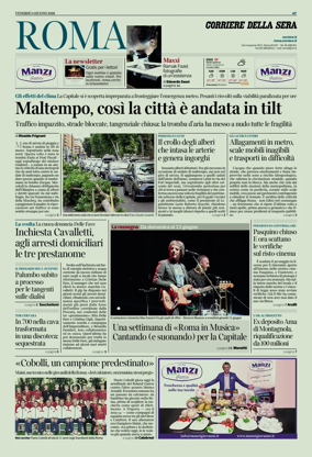 Cover of Corriere della Sera (Roma)
