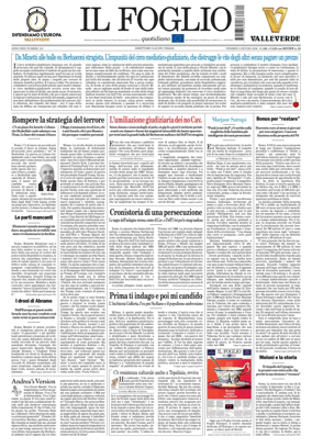Cover of Il Foglio Quotidiano