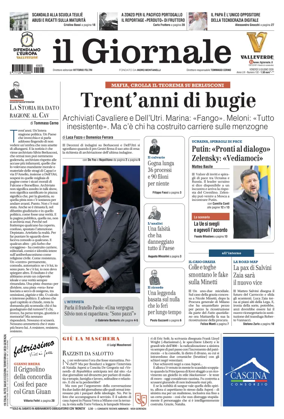 Cover of Il Giornale (Italy)