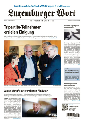 Cover of Luxemburger Wort