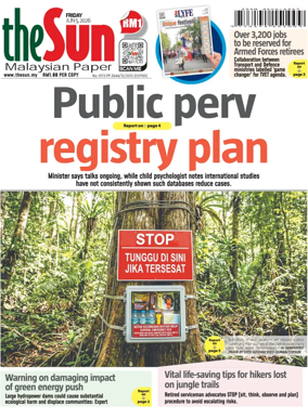 Cover of The Sun (Malaysia)
