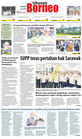Cover of Utusan Borneo (Sarawak)