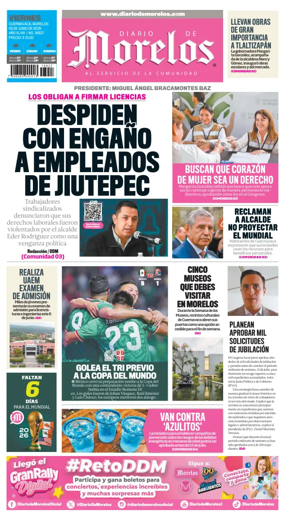 Cover of Diario de Morelos