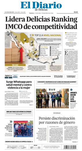 Cover of El Diario de Delicias