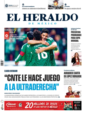 Cover of El Heraldo de Mexico