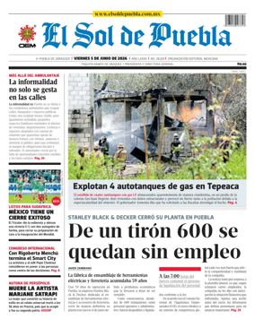 Cover of El Sol de Puebla