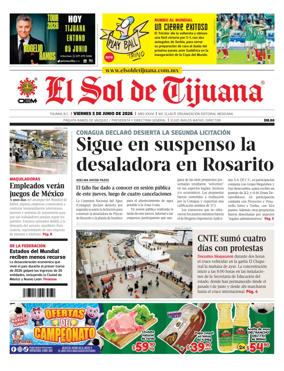 Cover of El Sol de Tijuana