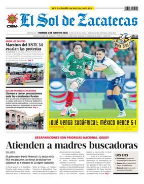 Cover of El Sol de Zacatecas