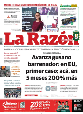 Cover of La Razon de Mexico