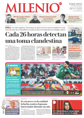 Cover of Milenio Tamaulipas