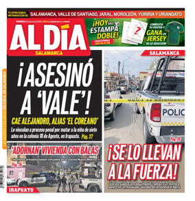Cover of Periodico Al Dia (Salamanca)