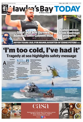 Cover of Hawke's Bay Today