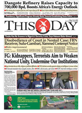 Cover of THISDAY