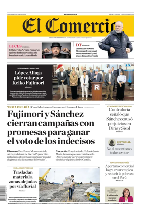 Cover of Diario El Comercio