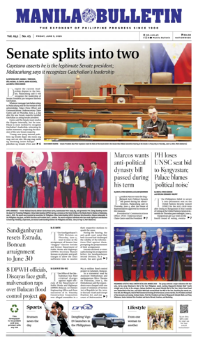 Cover of Manila Bulletin