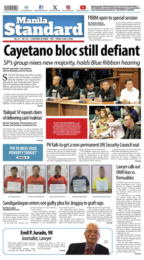 Cover of Manila Standard