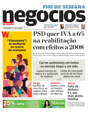 Cover of Jornal de Negocios