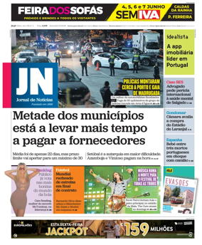 Cover of Jornal de Noticias