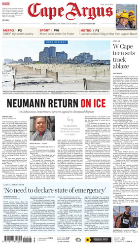 Cover of Cape Argus (PM Edition)