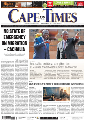 Cover of Cape Times