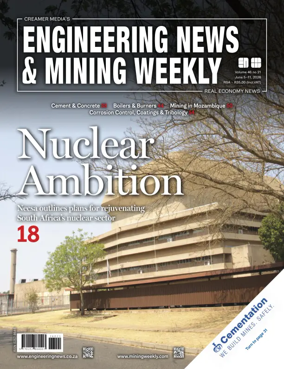 Cover of Engineering News and Mining Weekly