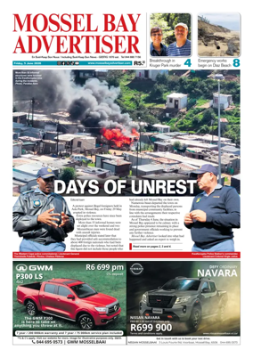 Cover of Mossel Bay Advertiser