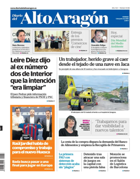 Cover of Diario del Alto Aragon