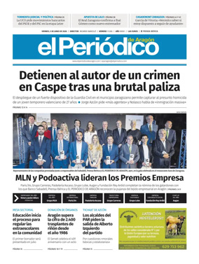 Cover of El Periodico Aragon