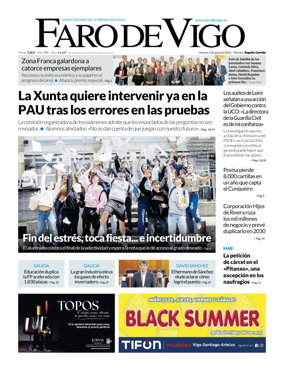 Cover of Faro de Vigo