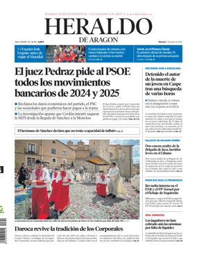 Cover of Heraldo de Aragon