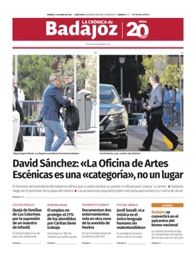 Cover of La Cronica de Badajoz BE