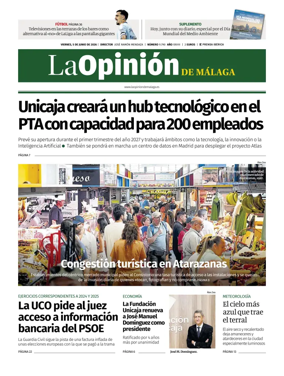 Cover of La Opinion de Malaga