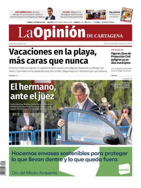 Cover of La Opinion de Murcia (Cartagena)