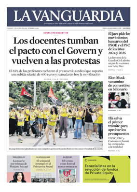 Cover of La Vanguardia