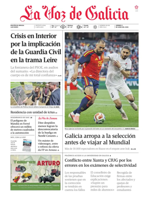 Cover of La Voz de Galicia (Arousa)
